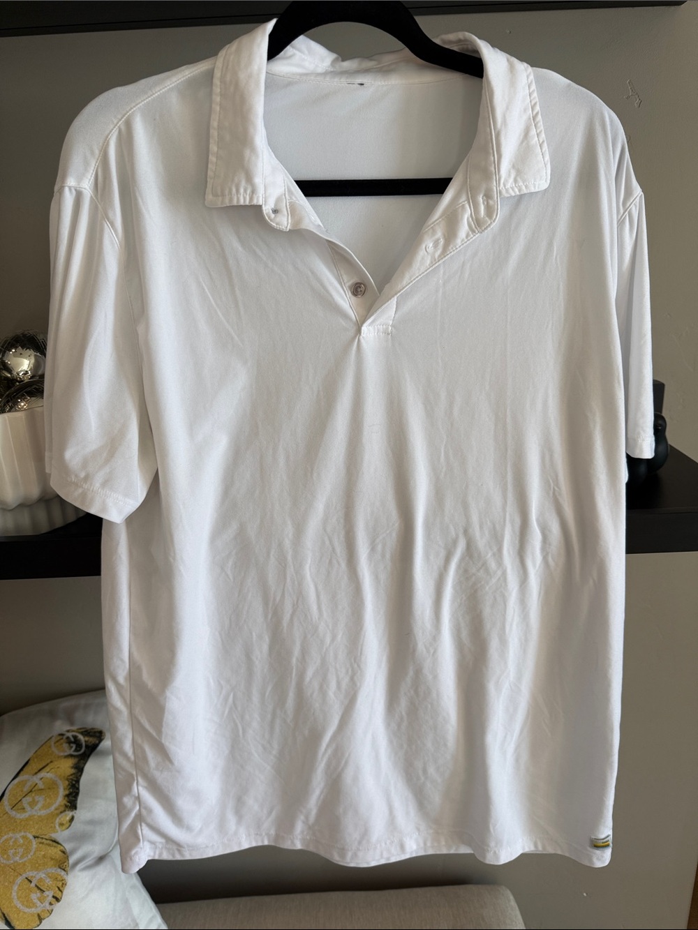 Vuori White Short-Sleeve Polo